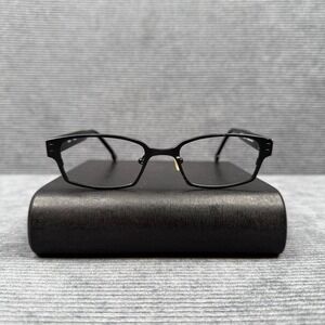 Fiction by l.a.Eyeworks BUD 10-02 Black Rectangular Eyeglasses Frames 1208